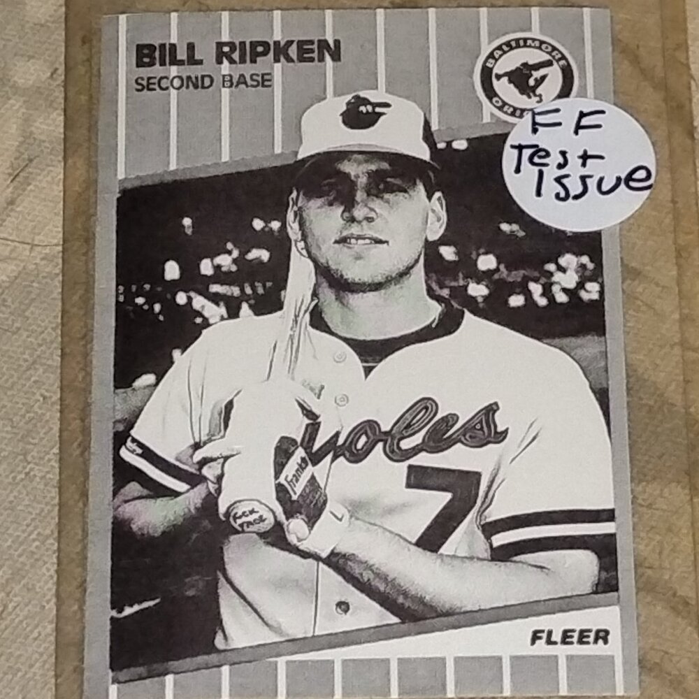 1989 Billy Ripken "FF" "TEST RUN" Card near mint